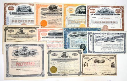 Railroad Stock Collection (12) [195711]