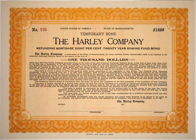 The Harley Company Stock (Motorcycle) [199662]