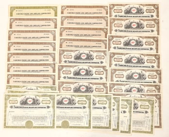 Fairchild Engine and Airplane Stocks, 4 Different, 32 Total [191024]