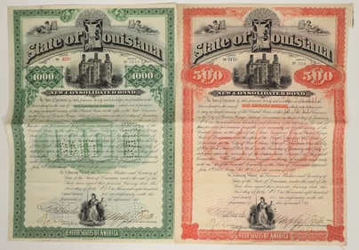 Louisiana Bonds Signed by Governors Foster and Heard [192918]