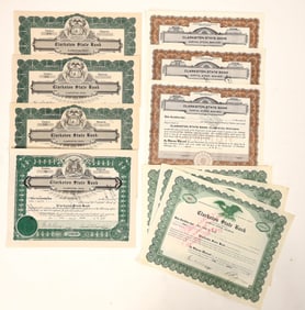 Bank Stocks Clarkston. c1931-43 (10) [187627]