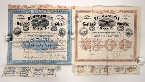 Montana Bond Pair, 1876-81 [193087]