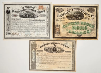 American Express Company Family Stock Trio incl. Wells & Fargo Signatures [197910]
