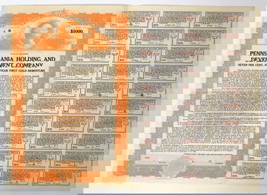 Pennsylvania Holding and Dev. Bond Proof, 1922 [189165]
