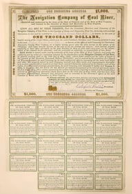 Navigation Co. of Coal River Bond, 1870 [189814]