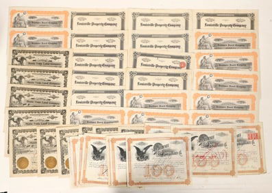 Land Stocks, 4 Different, 40 Total [191029]
