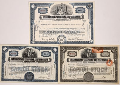 Telephone & Telegraph Stocks - International (3) [176809]
