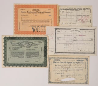Mexican Telephone Stocks (6) EARLY! [176675]