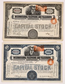 Telephone Stocks - Foreign Revenue Stamps (2) [176817]