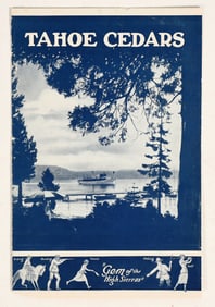 Rare Tahoe Cedars Home Site Brochure, c.1920s [199765]