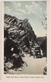 Ultra Rare Lake Tahoe Stage Postcard  [199819]