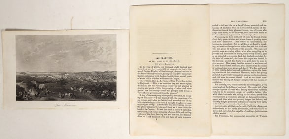 Gold Rush Engraving of San Francisco, WL Ormsby [192919]