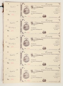 Colorado Cty. Commissioner Checks, 1890s (150) [199539]