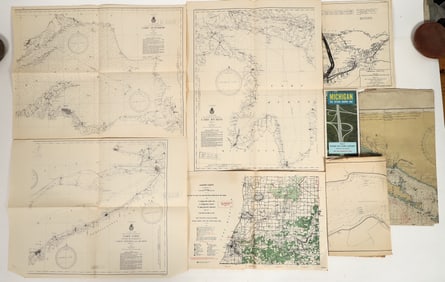 Michigan Great Lakes Map Group (~10) [199434]