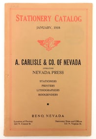 Reno, Nevada Stationery Catalog, 1918 [187841]