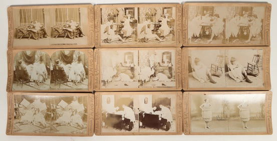 Risque / Bordello Stereoview Group (9) [192911]
