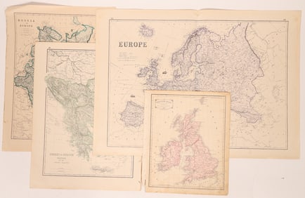 Maps of Europe, c1800's (4) [180165]