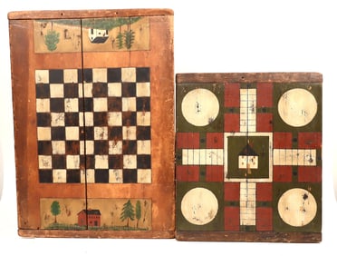 Checkerboard/Chess & Parchisi Board (2) [189241]