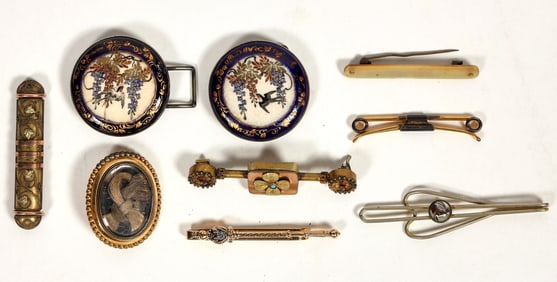 Group of Vintage Pins And Buckles. [183928]
