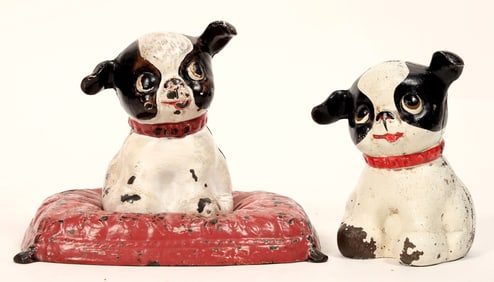 Metal Puppy Sculptures (2) [189211]