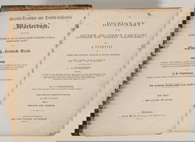 Early English-German Dictionary, 1857 [198710]