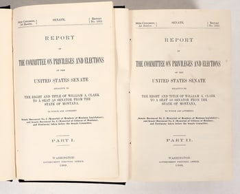 W A Clark Senator Book Pair by Nolan, 1900, Rare [193665]