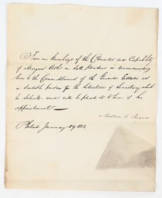 Molton Rogers Penn. Senator Signature [195250]