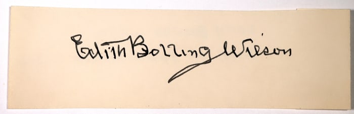 First Ladies-Edith Bolling Wilson Cut Square Autograph [184178]