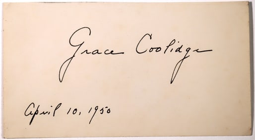 First Ladies-Grace Coolidge Card Autograph [184151]