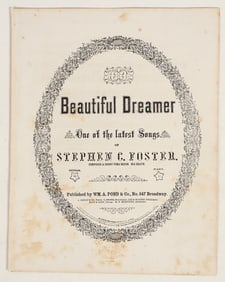 Civil War Era Sheet Music: Beautiful Dreamer, Stephen C. Foster [199752]