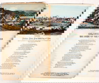 Civil War Pictorial Letter Sheet Pair by Magnus [191625]