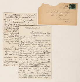 Military Letter Fort McKavett, c1877 [189773]