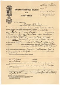 Spanish American War Docs (1899) [197665]