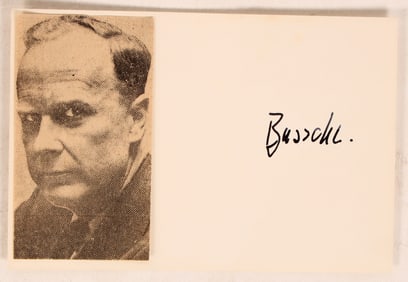 Hitler Assassination Plan Baron von Dem Bussche  Autograph c1943 [183970]