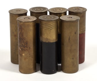 Brass and Paper 12 gauge Hulls (7) [197813]