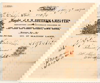 Bowie Knife Billhead, 1865, Rare [188748]