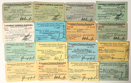 Canadian National/Grand Trunk Railway Passes (16) [198992]