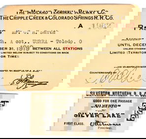Colorado Railroad Pass & Ticket [199148]