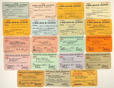 Chicago & Alton Railroad Co. Passes (19) [198970]
