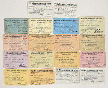 Chicago, Milwaukee & St. Paul RR Passes (19) [198990]