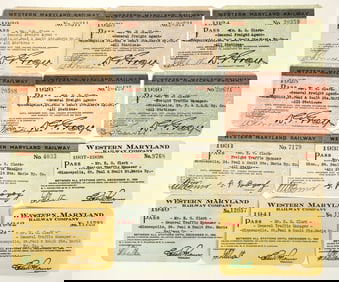 Western Maryland Railway Passes (12) [198977]