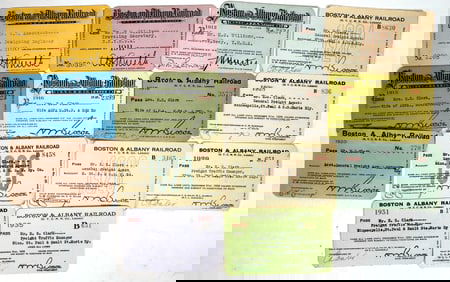 Boston & Albany Railroad Passes (13) [198984]