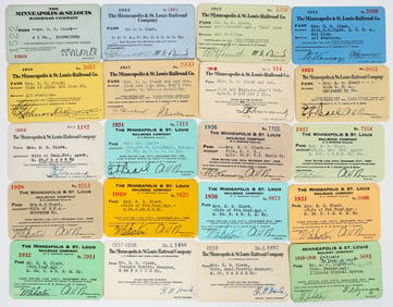 Minneapolis & St. Louis Railroad Co. Passes (20) [198933]