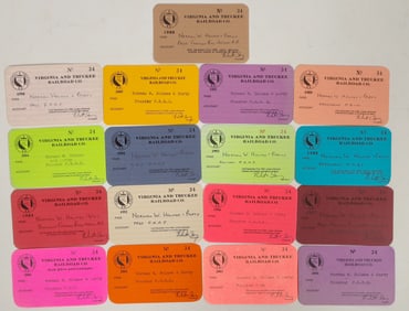 Virginia & Truckee Railroad Co. Passes (17) [197425]