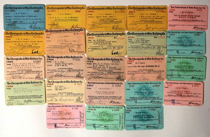 Chesapeake & Ohio Railway Co. Passes (23) [198994]
