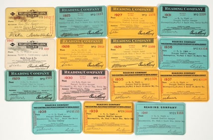 Reading Co./Philadelphia and Reading RR Passes (15) [198946]