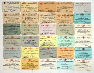 Texas & Pacific Railway Co. Passes (30) [198986]