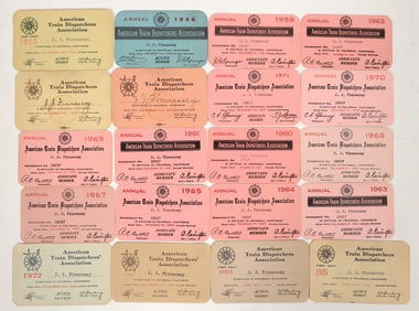 American Train Dispatchers Association Cards (20) [197433]