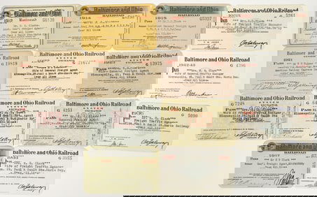 Baltimore & Ohio Railroad Co. Passes (14) [198971]