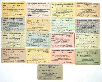 Delaware & Hudson Railroad Co. Passes (17) [198988]